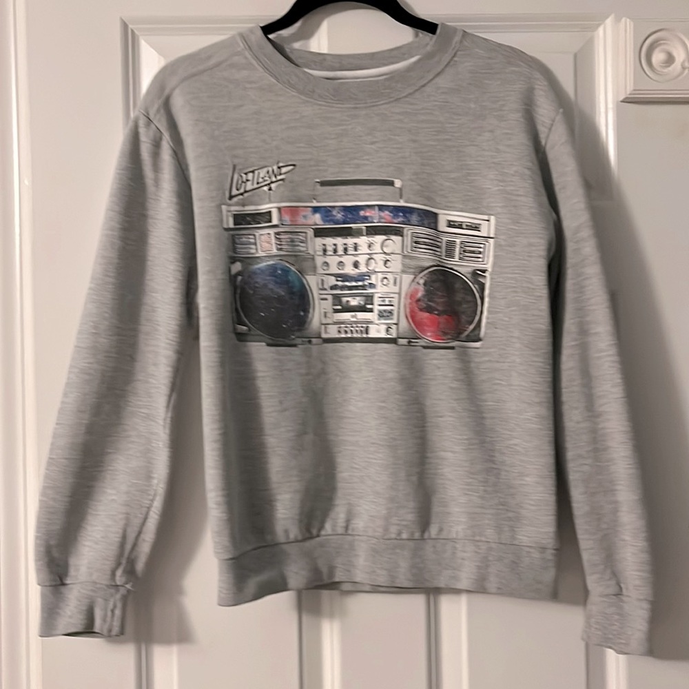Anvil Loftland boombox sweatshirt size small Y2K